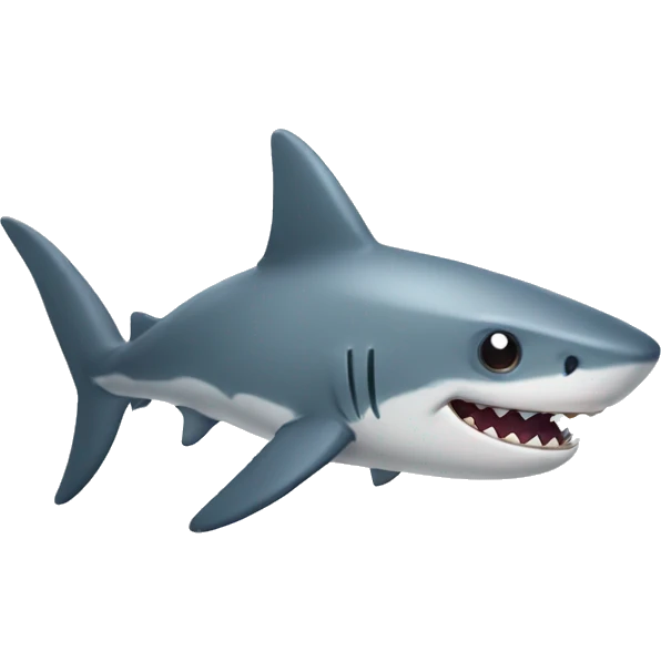 cute shark emoji