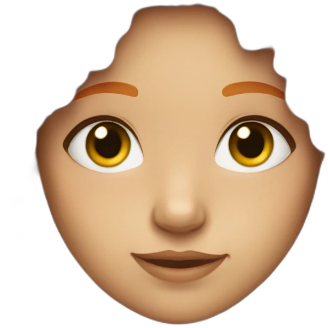 girl with short bright orange hair and green eyes emoji