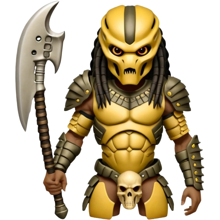 Predator from movie predator with bone armor emoji