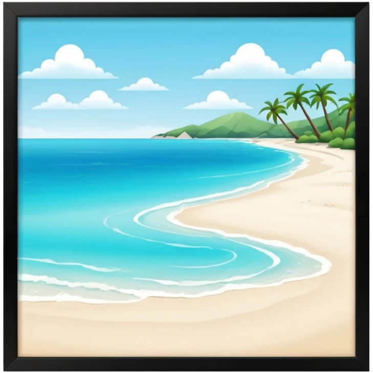 playa sin marco emoji