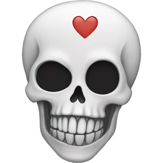 emo skull heart emoji