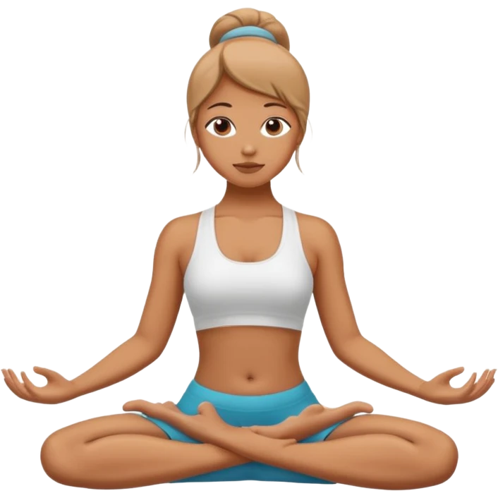 Girl yoga emoji