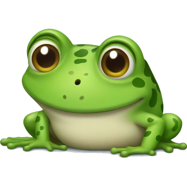 Happy frog  emoji