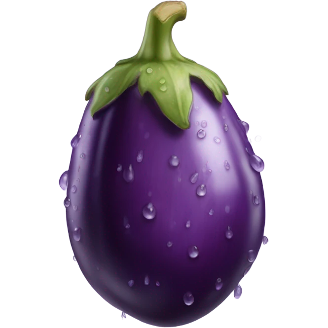 Wet Eggplant emoji
