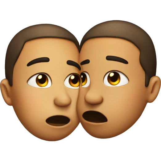 Kissing with tears  emoji