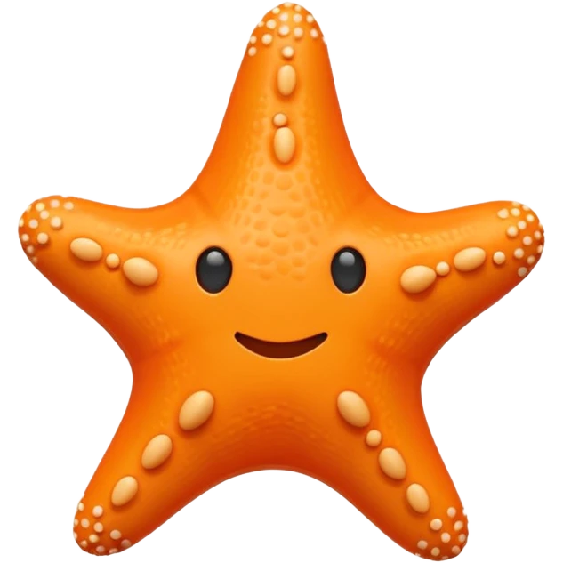 starfish toy chunky no face emoji