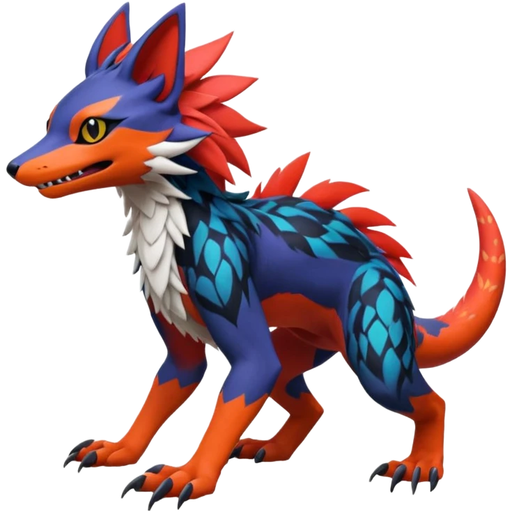  exotic tropical cyber-Sleuth-Vernid-Sergal-Litten-Linoone-Noibat-Fakémon-Pokémon-Vernid-creature emoji