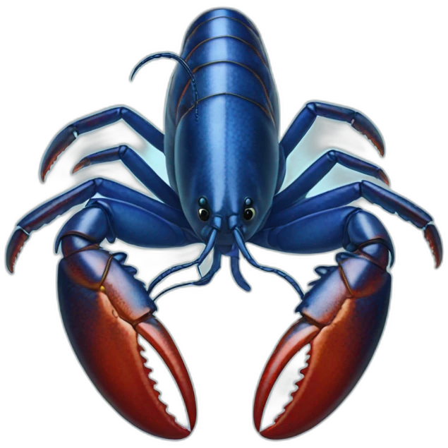 Blue lobster emoji