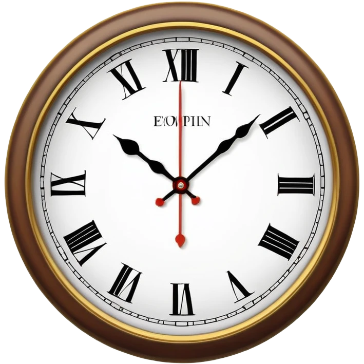 Classic round wall clock emoji