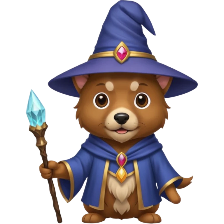 Dog wizard emoji