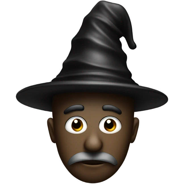 a black chess pawn, just the face, with a wizard hat emoji