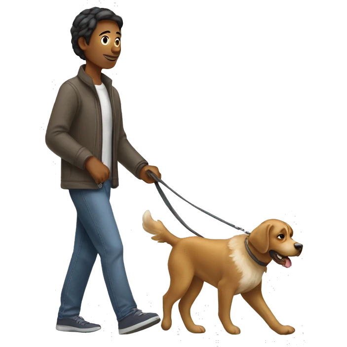 walking the dog emoji