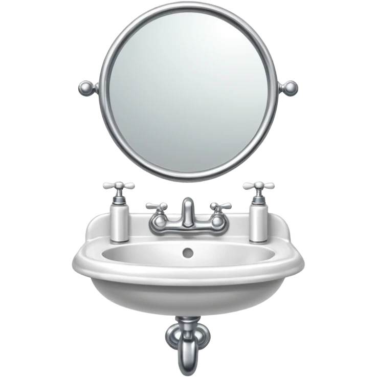 ретро умывальник  зеркало  emoji