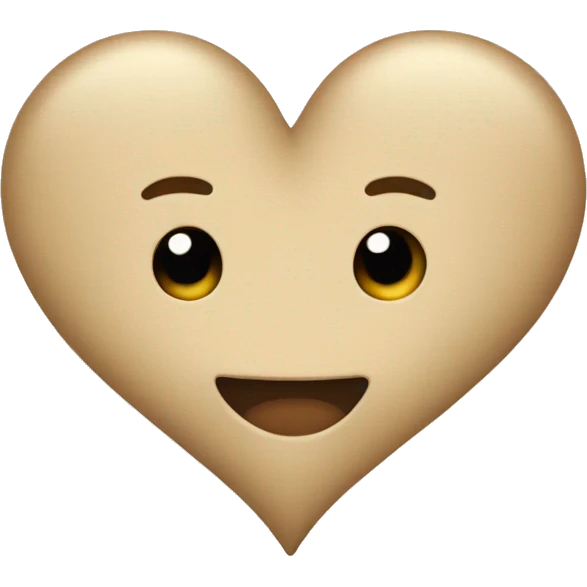 Beige Heart  emoji