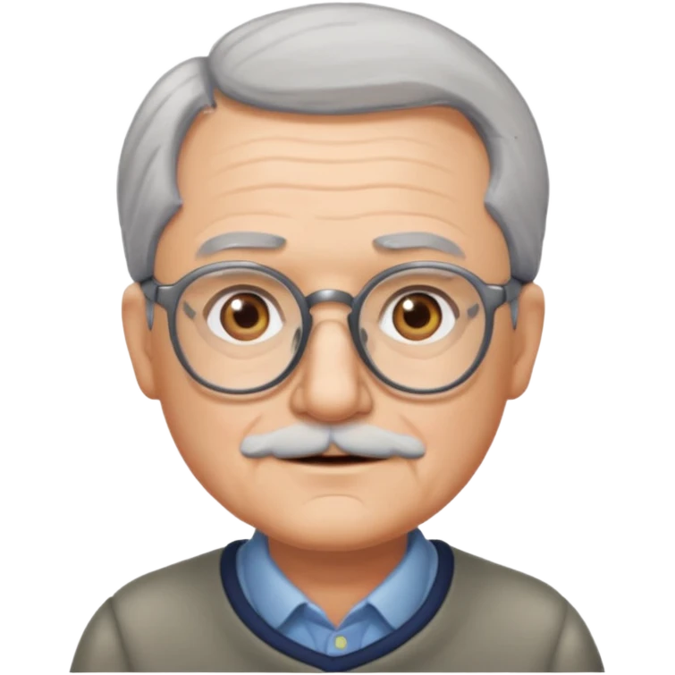 Grandpa wearing glasses emoji