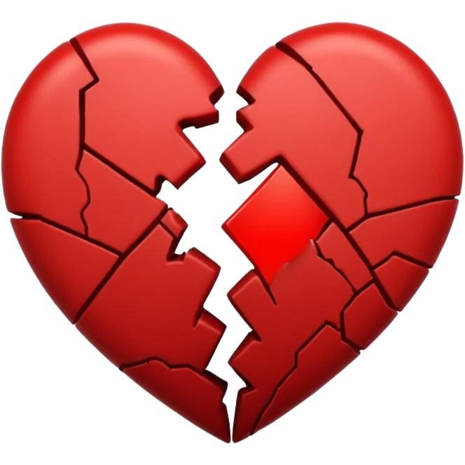 Broken heart and dark heart  emoji