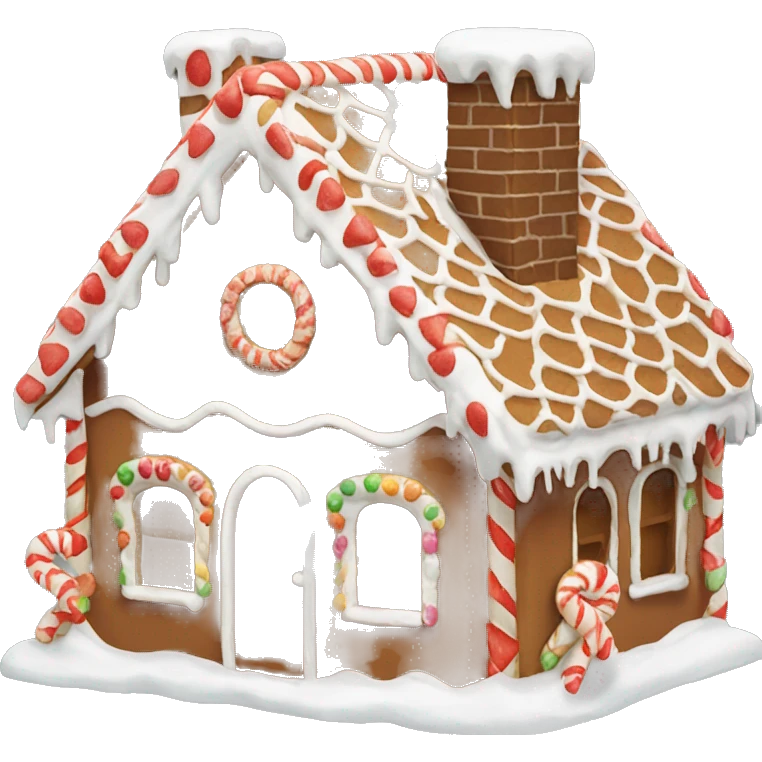 gingerbread house emoji