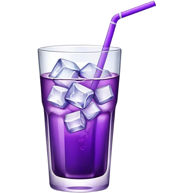 Purple drink with ice emoji