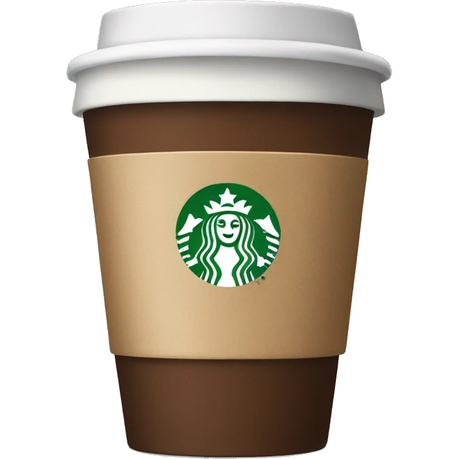 Starbucks coffee emoji