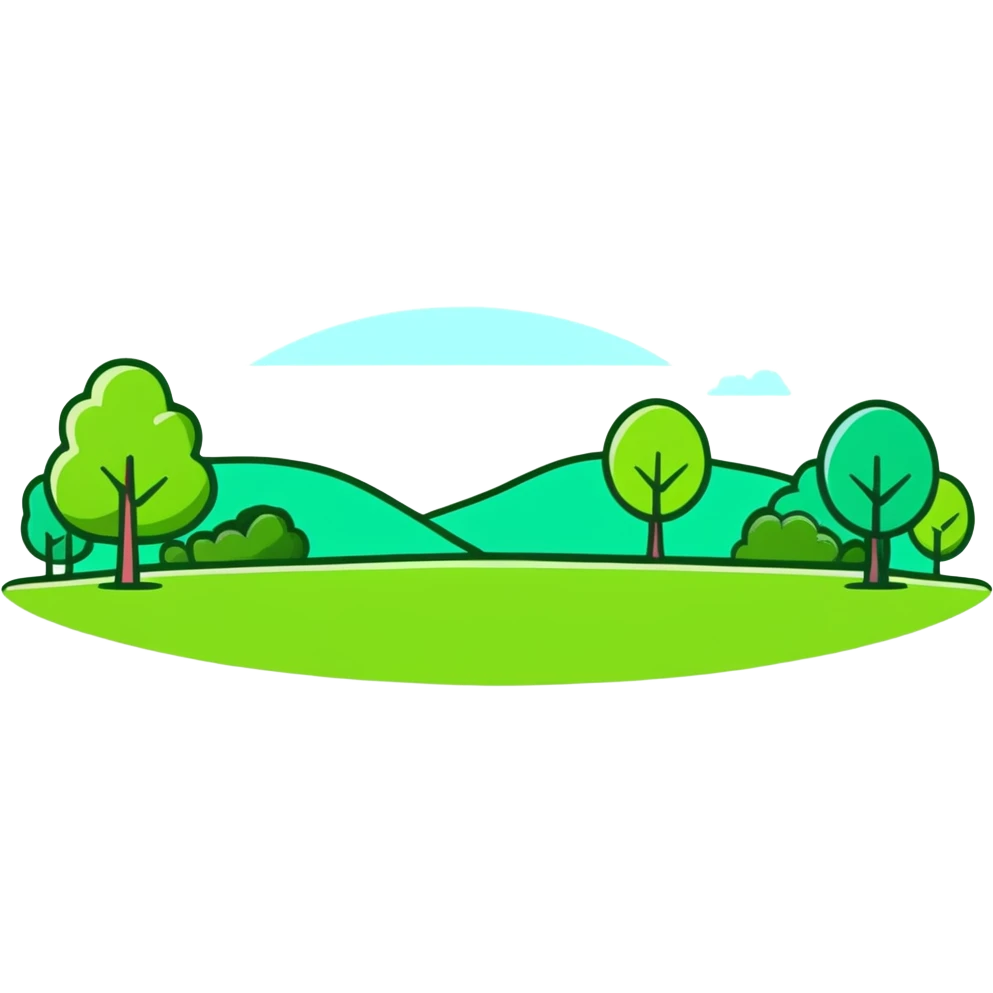 Green park round logo emoji