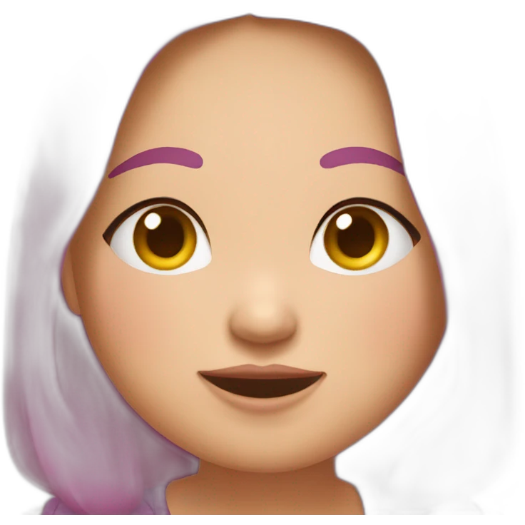 A chubby girl saying Mayank emoji