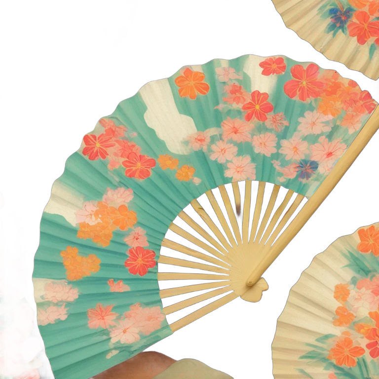 Japan Hand fan rad emoji