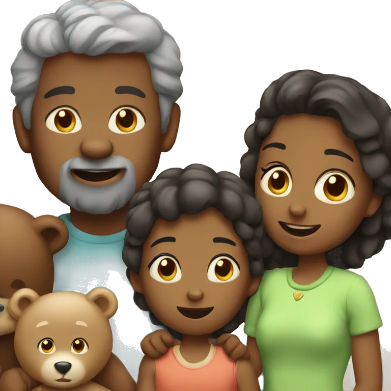 family of bears emoji