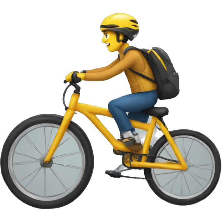 Yayi boni sur un vélo qui pourrait talon emoji