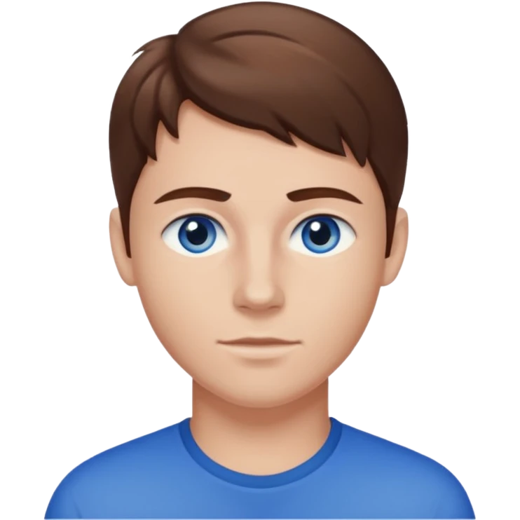 Jacob Underwood brown hair, blue eyes emoji