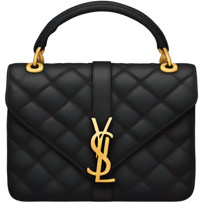 Black ysl bag emoji