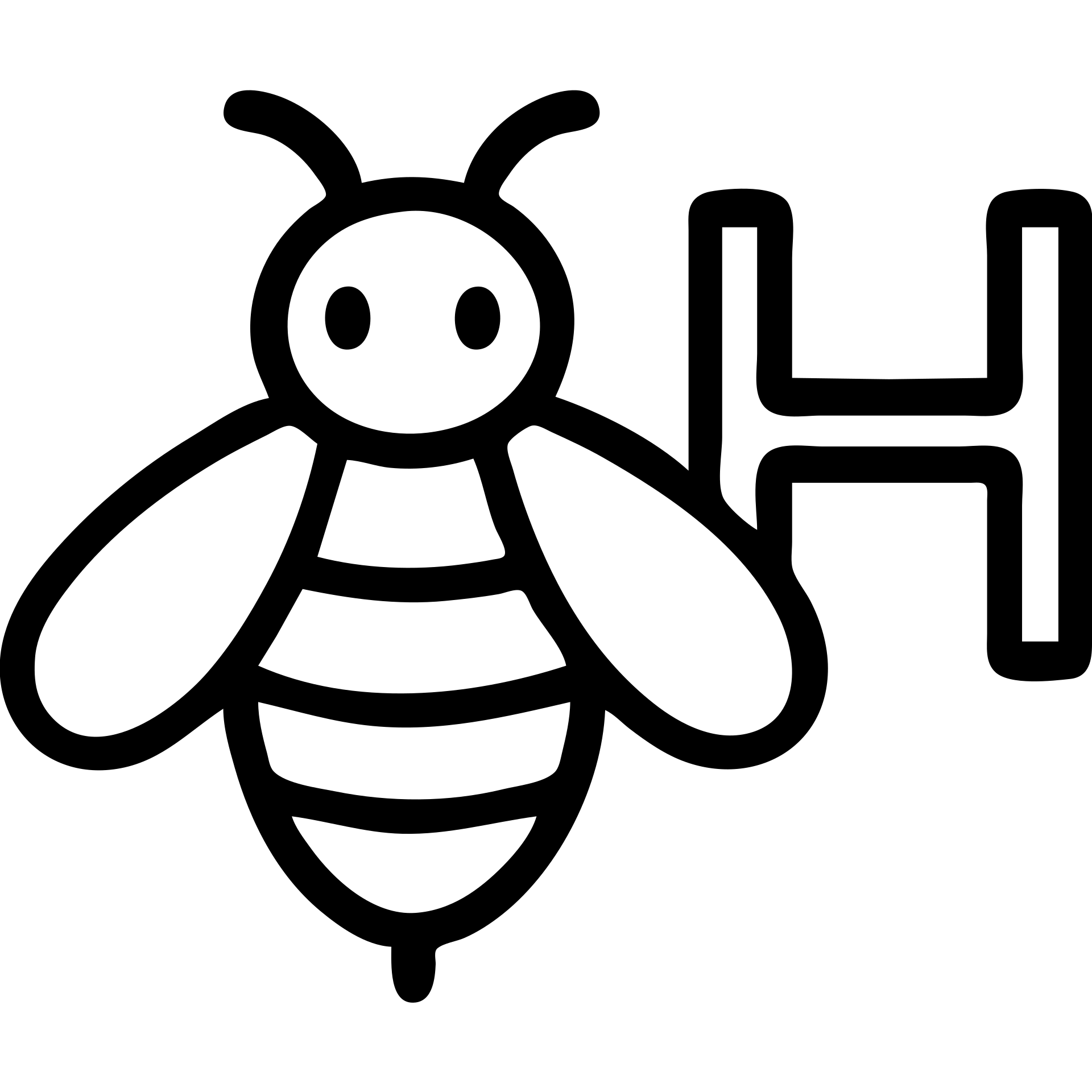 cartoonish honey bee with the letter H, bold outlines emoji