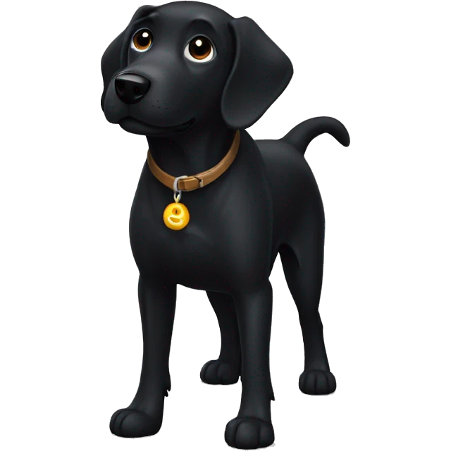 Black dog emoji