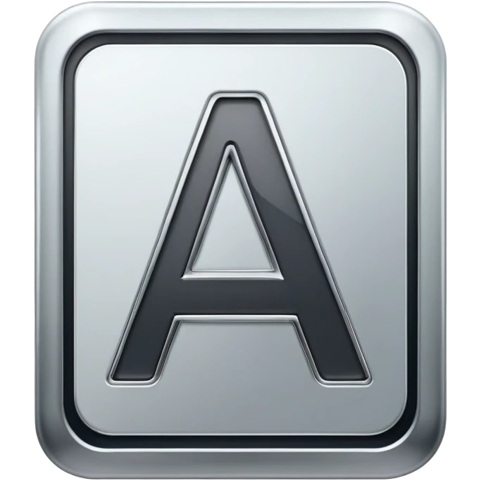 Font settings icon with sliders and letter A emoji