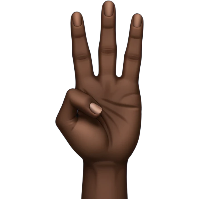 Wakanda forever hand sign  emoji