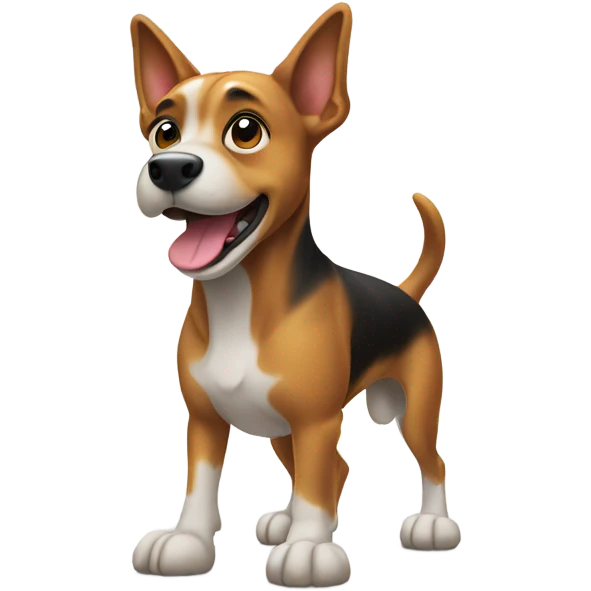 A dog on its hind legs emoji