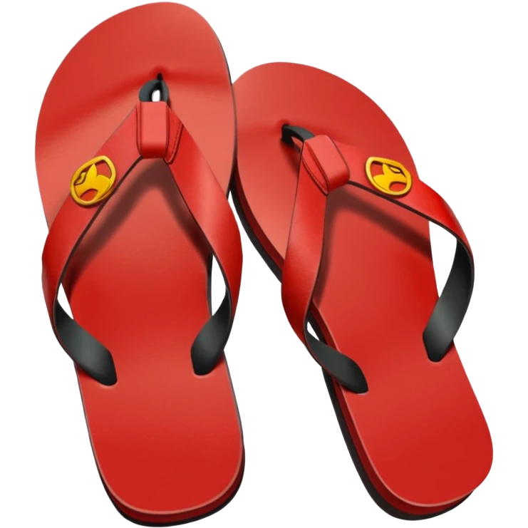 flipflops on car pedals emoji