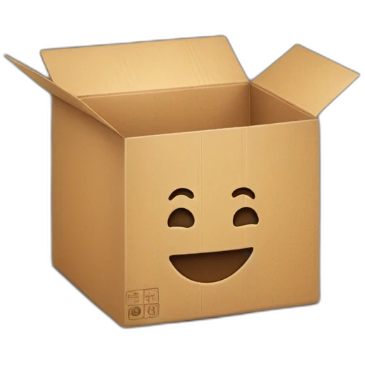 box with smile emoji