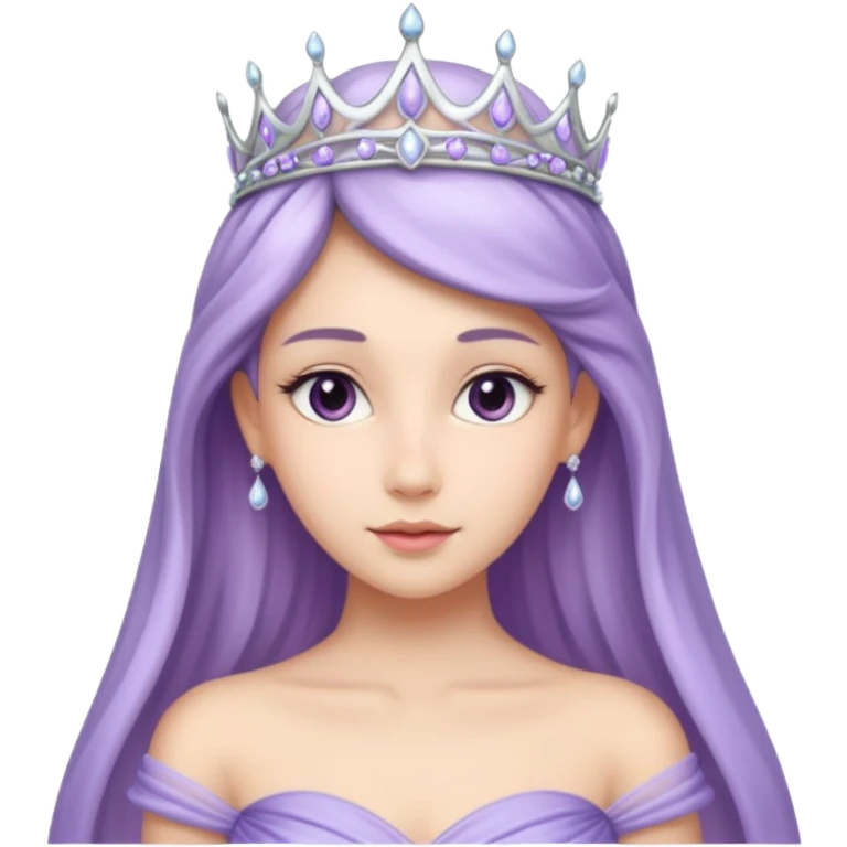 Lavender princess emoji