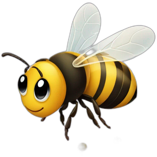 bee with a flower emoji
