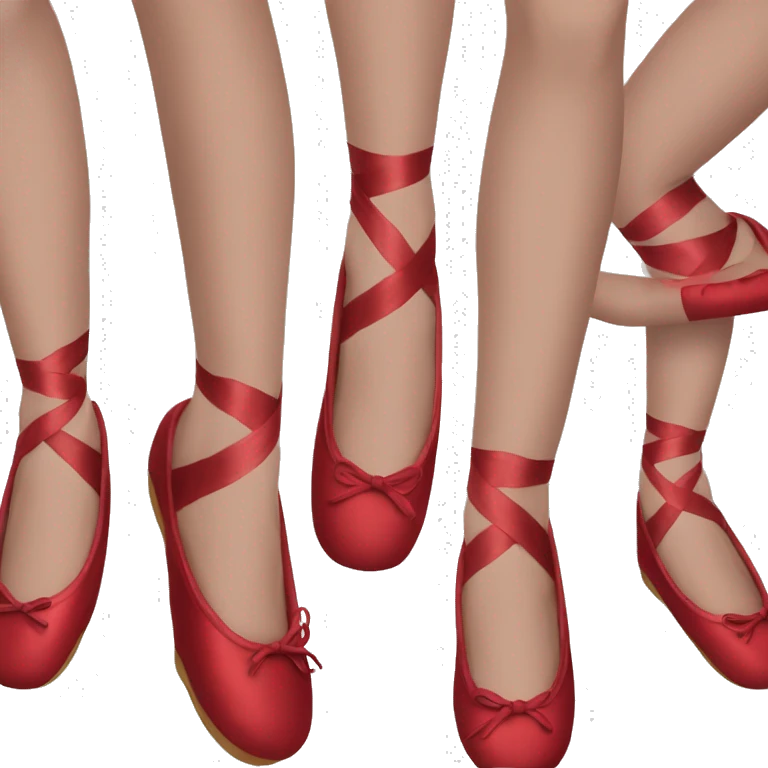 Red ballet slippers emoji