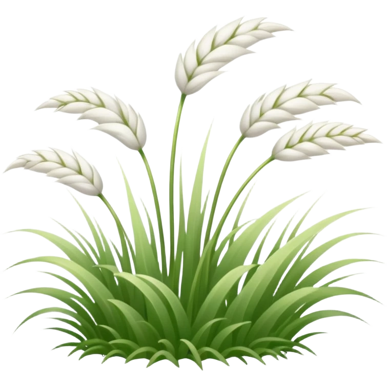 Ethereal white grass emoji