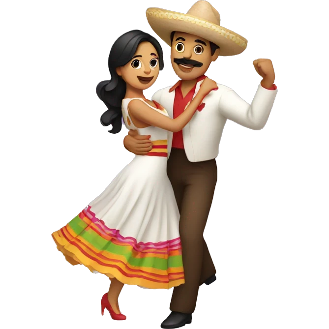 mexican couple dancing salsa emoji