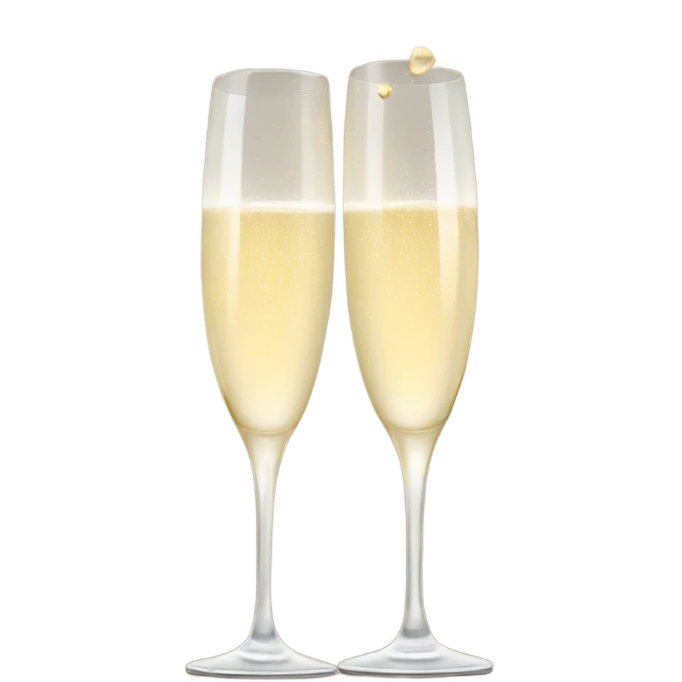 Champagne toast emoji