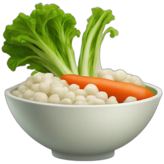 bowl of vegetable  emoji