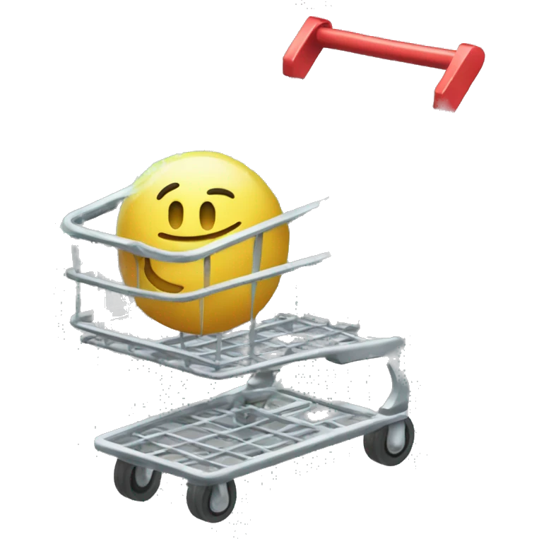 cart with sprankling shine emoji