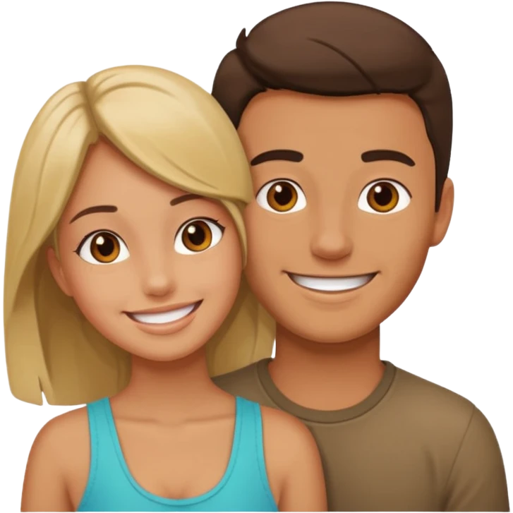 Guy on top girl emoji