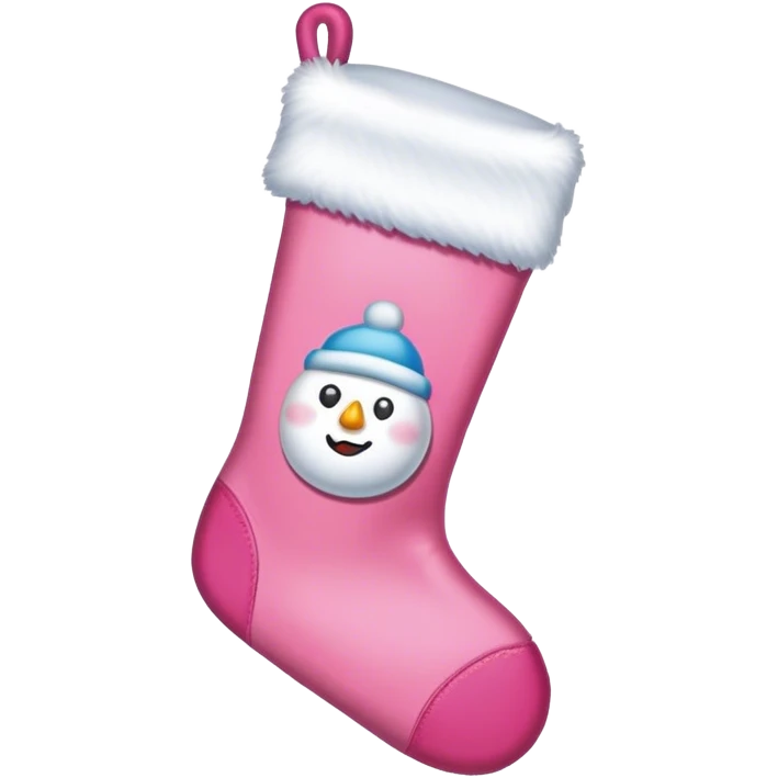 Pink christmas emoji