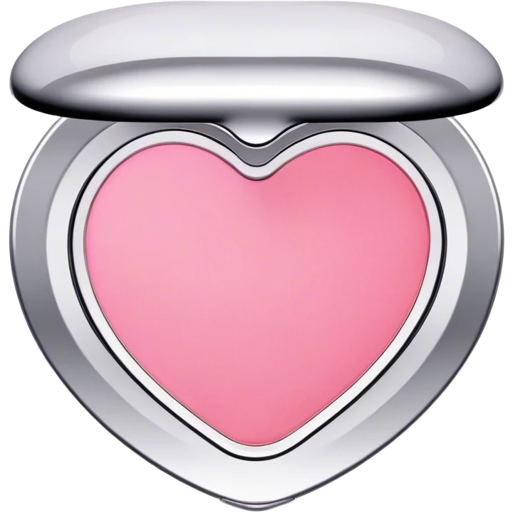 Heart-shaped blusher compact makeup  emoji