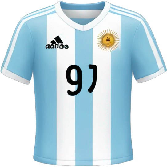 Argentina soccer jersey emoji