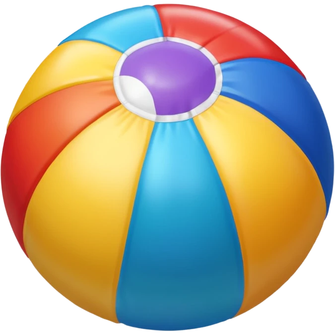 colorful beach ball, playful and vibrant emoji